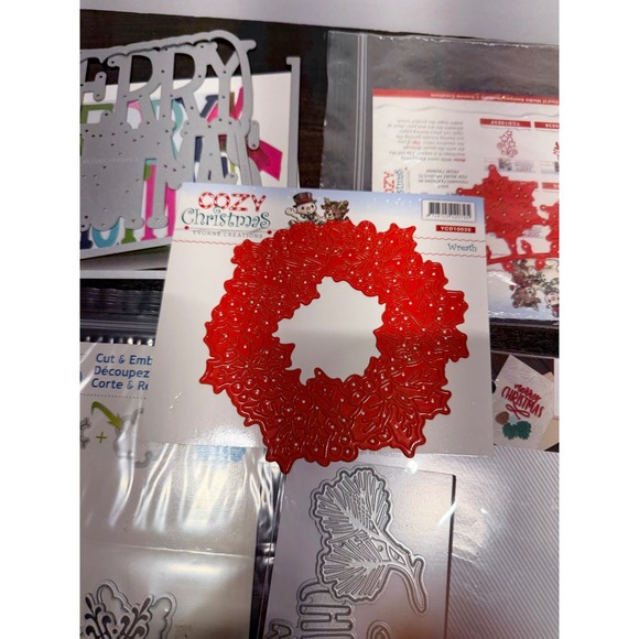 Christmas Craft Die Cutting Stencils Stamp Set Card Making Scrapbooking Holiday - Picture 2 of 10